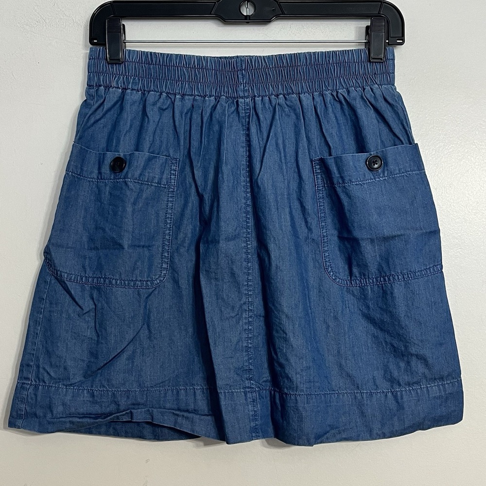 J. Crew Factory Denim Blue Mini Skirt